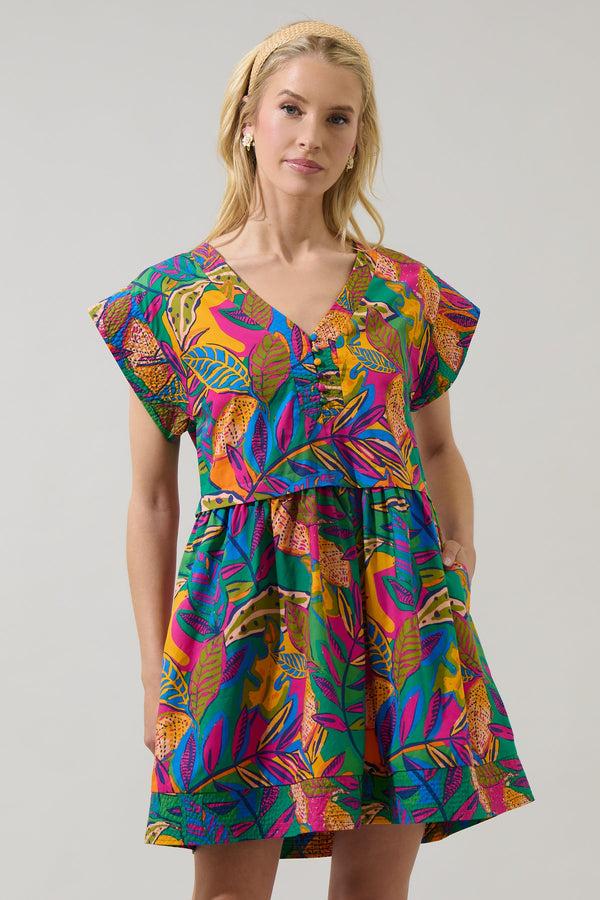 sugarlips Zamira Tropics Jolene Trapeze Mini Dress
