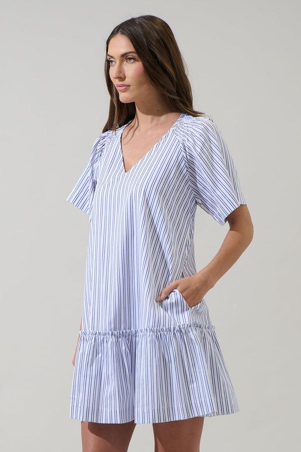 Sugarlips Zaria Stripe Ashby Shift Mini Dress