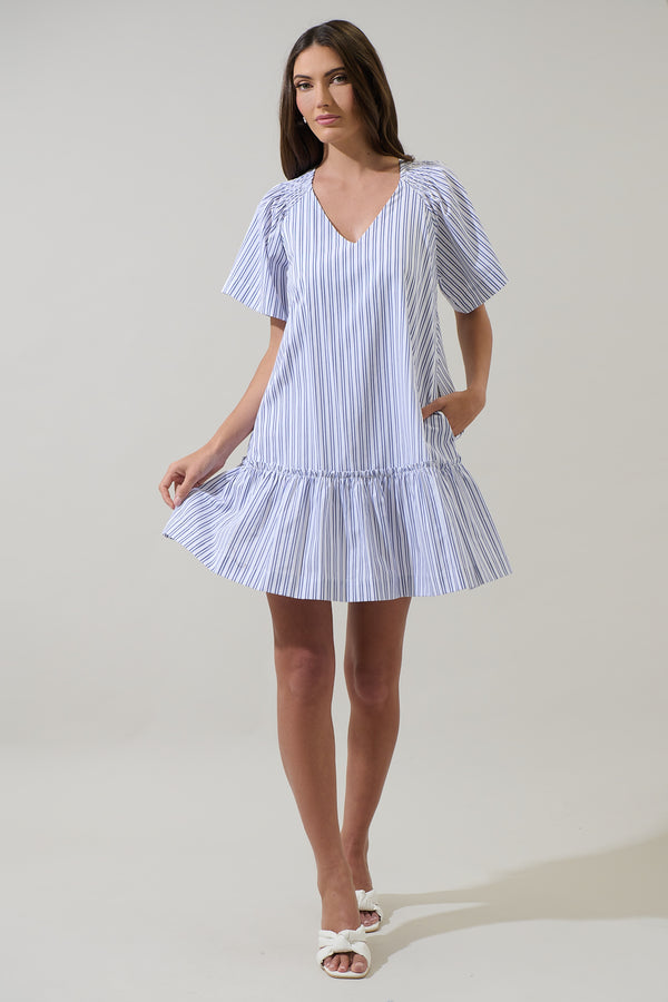 Sugarlips Zaria Stripe Ashby Shift Mini Dress