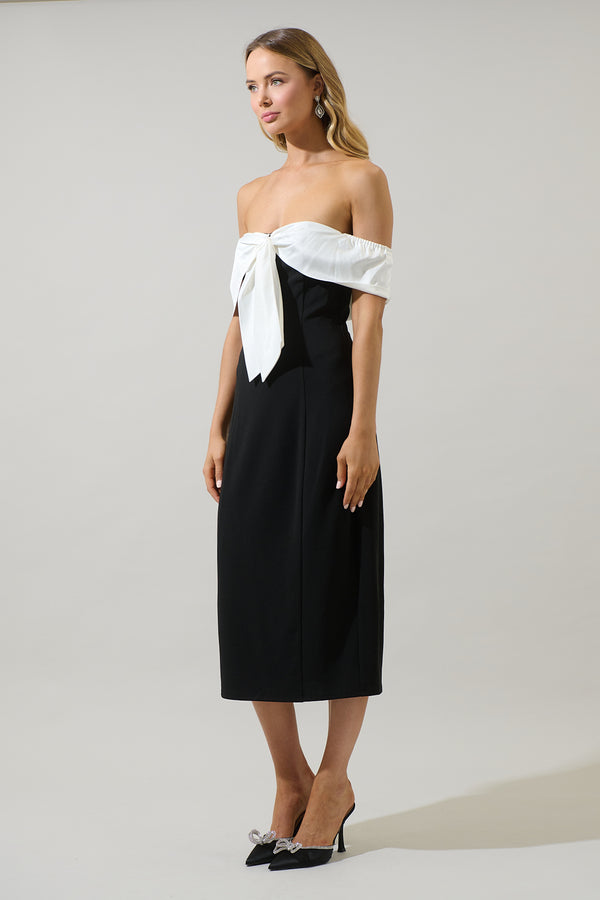 Sugarlips Zayane Off Shoulder Midi Dress
