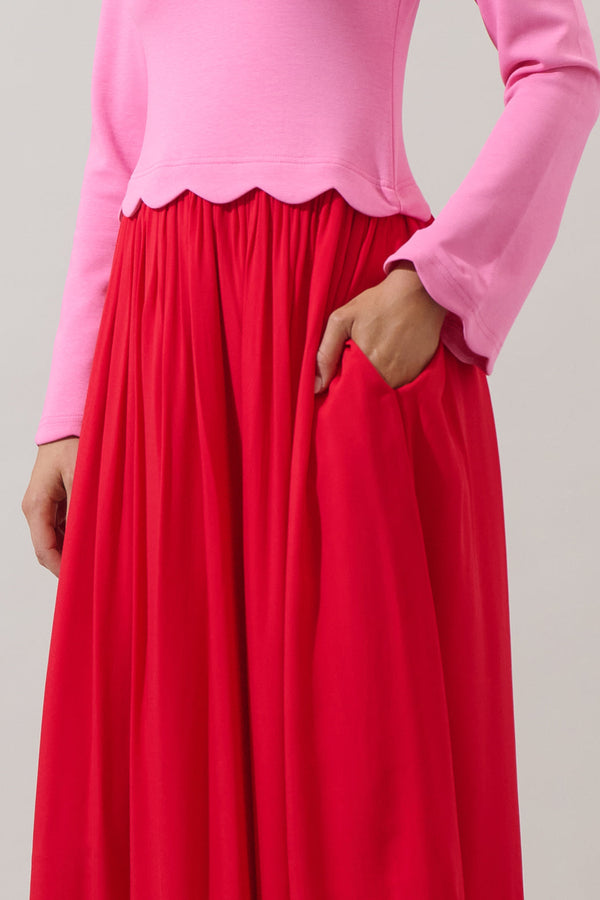 Sugarlips Zenie Color Block Midi Dress