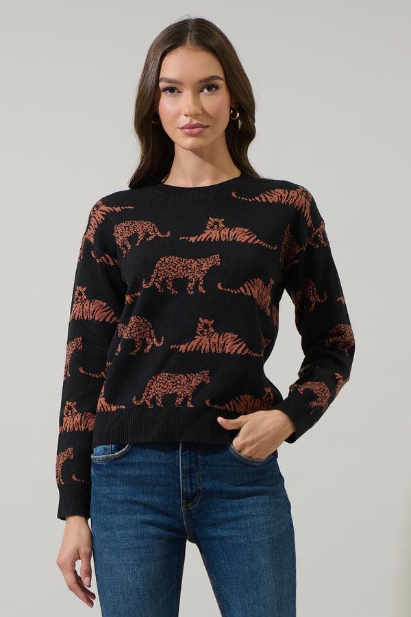 sugarlips Zenzi Jungle Crewneck Sweater