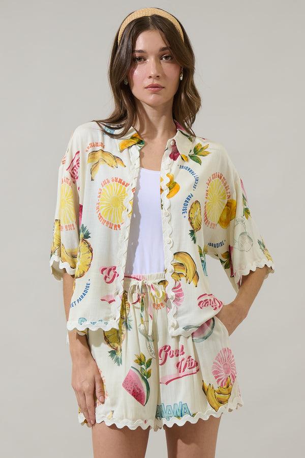 Sugarlips Zion Paradise Marnie Button Up Shirt