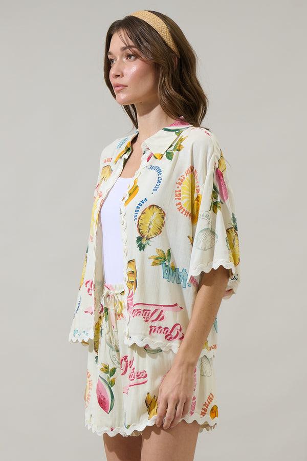 Sugarlips Zion Paradise Marnie Button Up Shirt