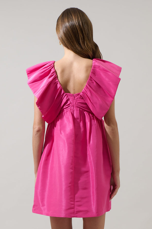 Sugarlips Ziona Satin Babydoll Mini Dress