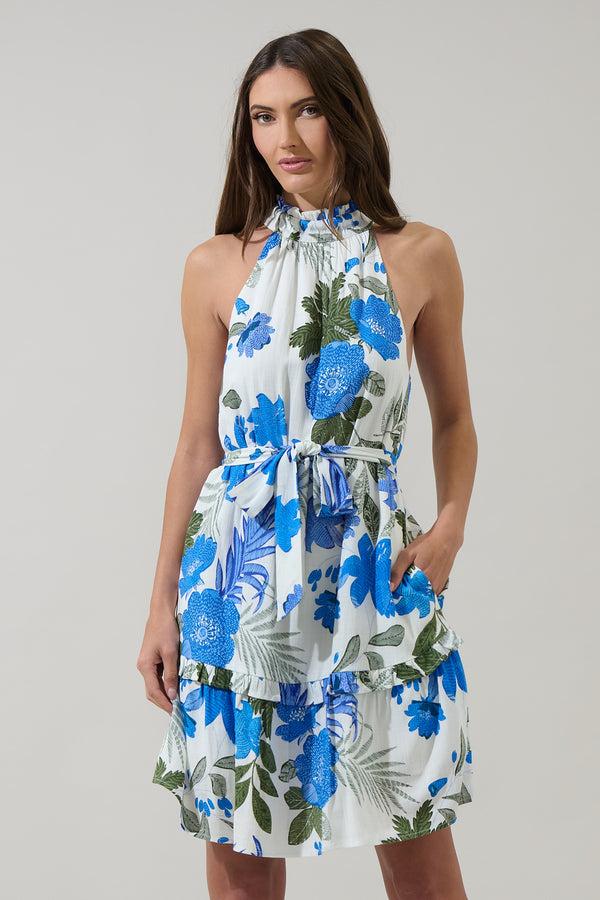 Sugarlips Zurie Floral Siana Halter Dress
