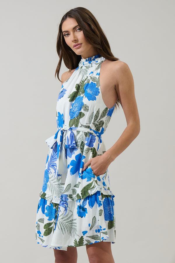 Sugarlips Zurie Floral Siana Halter Dress
