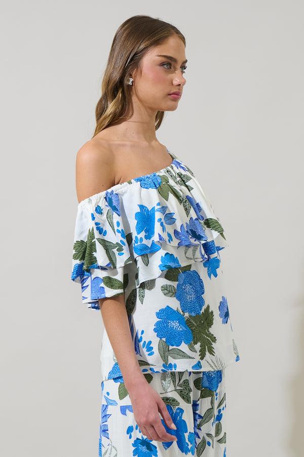 Sugarlips Zurie Floral Talisy Off Shoulder Top
