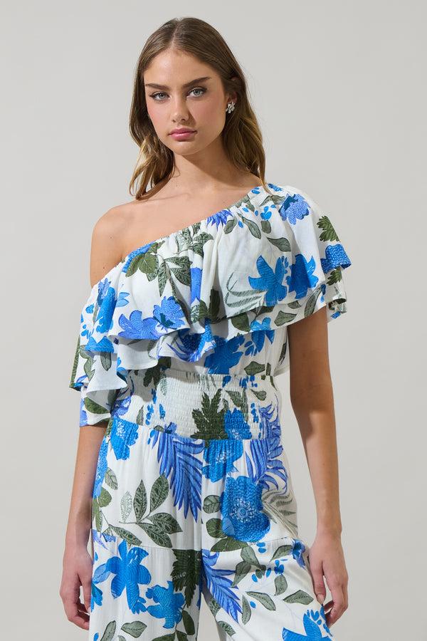 sugarlips Zurie Floral Talisy Off Shoulder Top