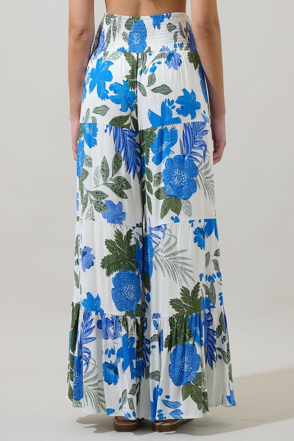 Sugarlips Zurie Floral Tovia Smocked Pants