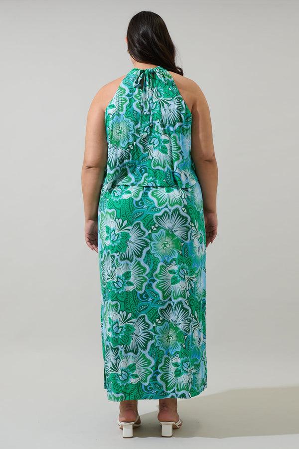 Sugarlips Tanti Floral Moya Sleeveless Maxi Dress Curve