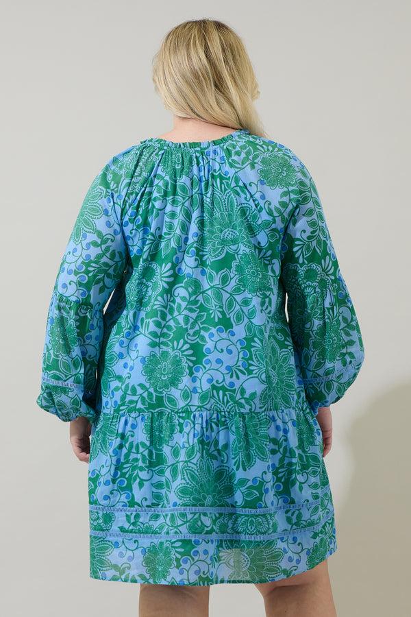 Sugarlips Tressa Floral Ivonna Shift Mini Dress Curve