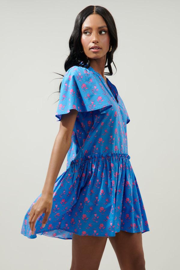 Sugarlips Valentina Floral Rock A By Trapeze Mini Dress
