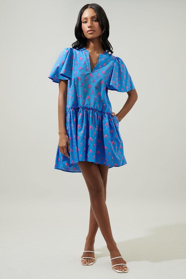Sugarlips Valentina Floral Rock A By Trapeze Mini Dress