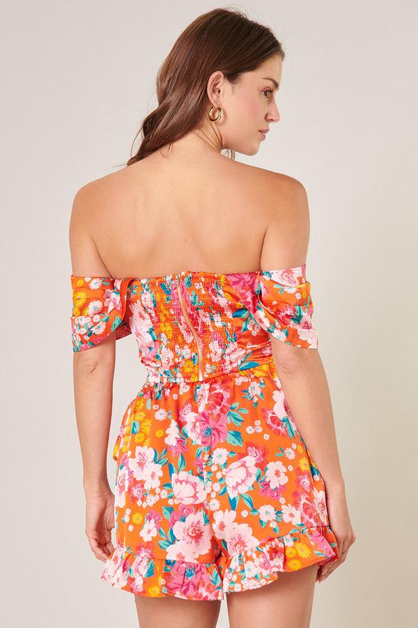 Sugarlips Waverly Floral Maude Off The Shoulder Bustier Top