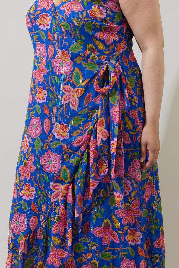 Sugarlips Wendey Floral Zayna Wrap Maxi Dress Curve