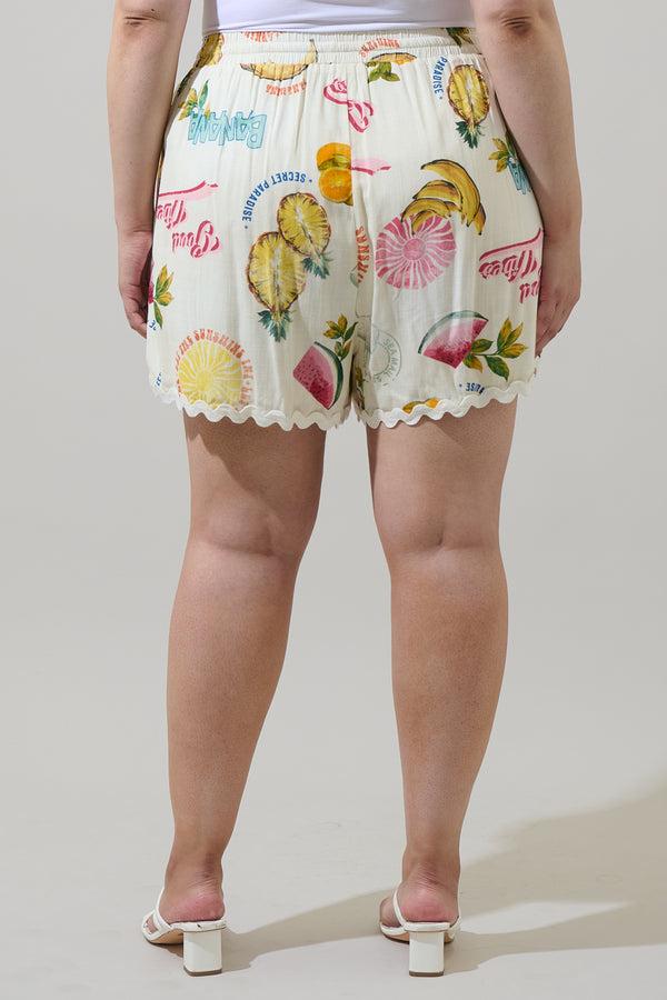 Sugarlips Zion Paradise Halle Drawstring Shorts Curve