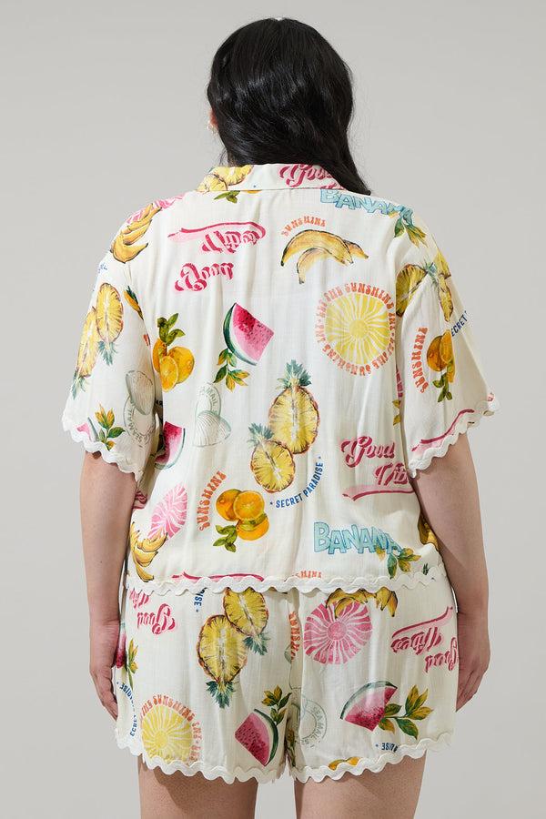 Sugarlips Zion Paradise Marnie Button Up Shirt Curve