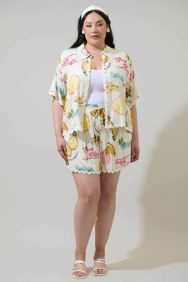 Sugarlips Zion Paradise Marnie Button Up Shirt Curve