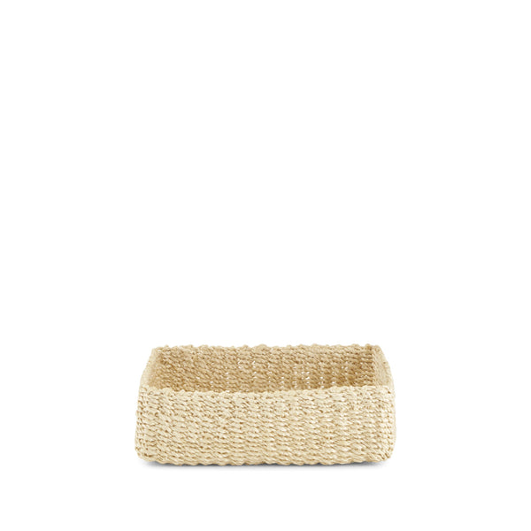 summerill & bishop Abaca Woven Napkin Holder in Cream