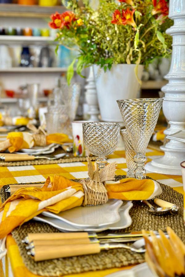 Summerill & Bishop Abaca Woven Rectangular Placemat In Sage