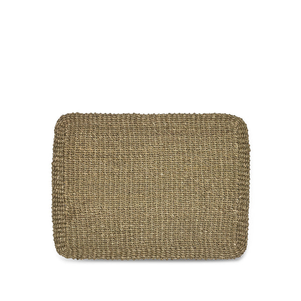 summerill & bishop Abaca Woven Rectangular Placemat in Sage