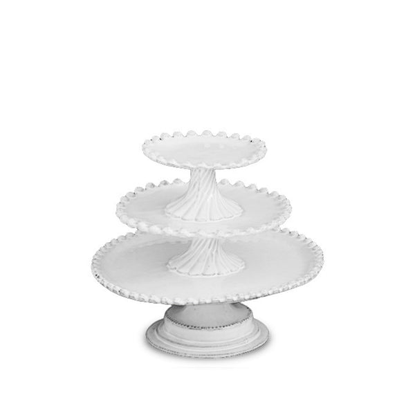 summerill & bishop Adelaide Three Level Cake Stand by Astier de Villatte 22cm