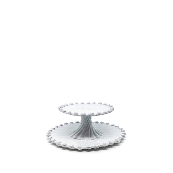 summerill & bishop Adelaide Two Level Cake Stand by Astier de Villatte 16.5cm