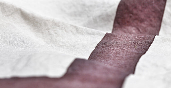 Summerill & Bishop Alphabet Napkin 'G' In Grape Purple 50x50cm