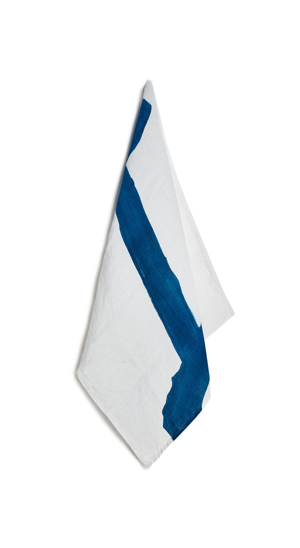 summerill & bishop Alphabet Napkin 'I' in Midnight Blue 50x50cm