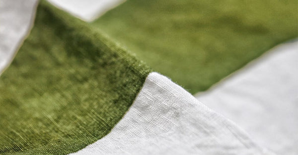 Summerill & Bishop Alphabet Napkin 'J' In Avocado Green 50x50cm