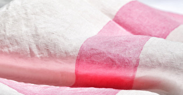 Summerill & Bishop Alphabet Napkin 'S' In Rose Pink 50x50cm