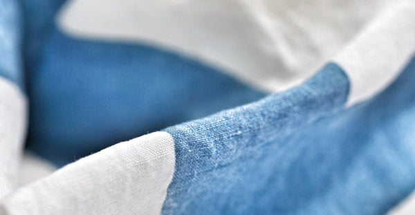 Summerill & Bishop Alphabet Napkin 'Y' In Sky Blue 50x50cm