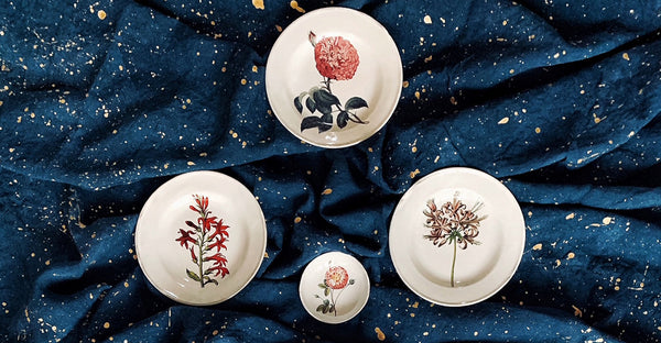 Summerill & Bishop Alternate Rose Plate By Astier De Villatte 22cm