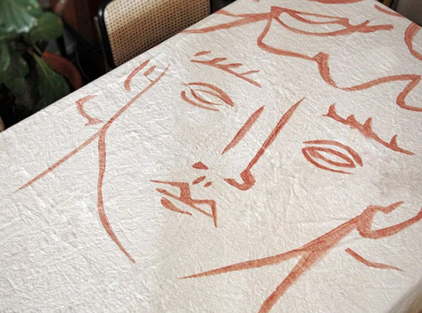 Summerill & Bishop 'Antinous II' Summerill & Bishop X Luke Edward Hall Linen Tablecloth