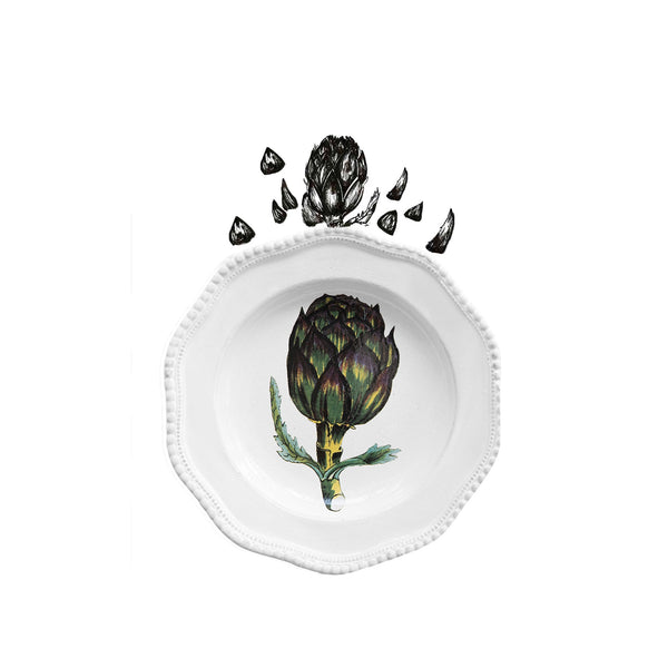 Summerill & Bishop Artichoke Soup Plate By Astier De Villatte 24cm