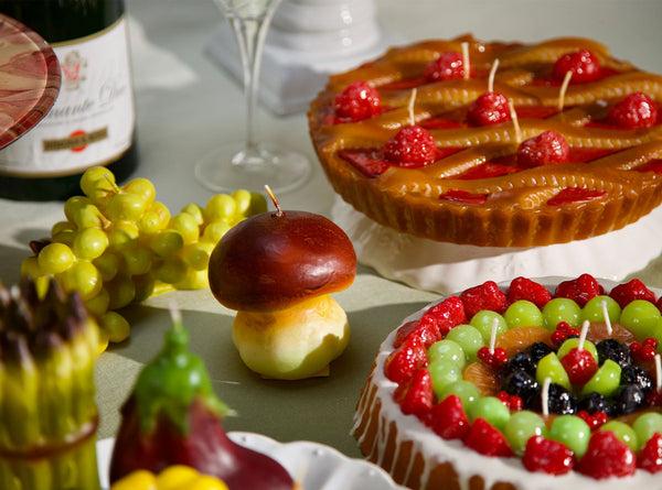 Summerill & Bishop Assorted Fruit Cake Decorative Candle 23cm