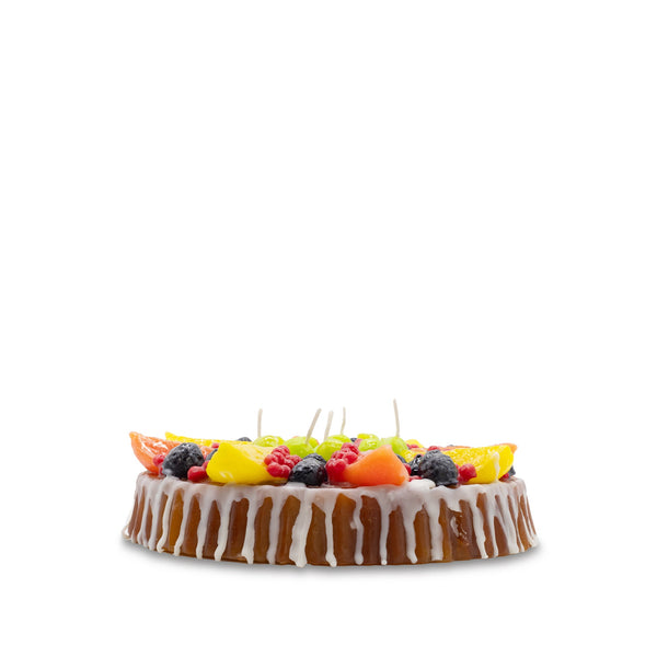 summerill & bishop Assorted Fruit Cake Decorative Candle 23cm