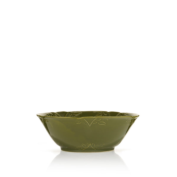 Summerill & Bishop Bernadette's Falling Flower Green Serving Bowl 30cm