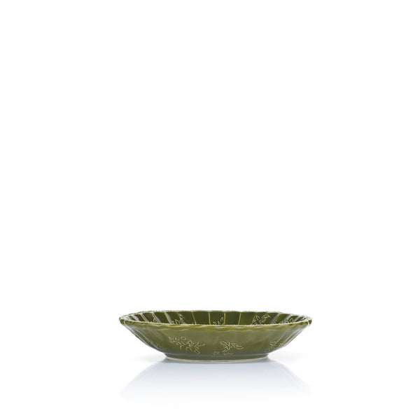 Summerill & Bishop Bernadette's Falling Flower Green Soup Bowl 22cm