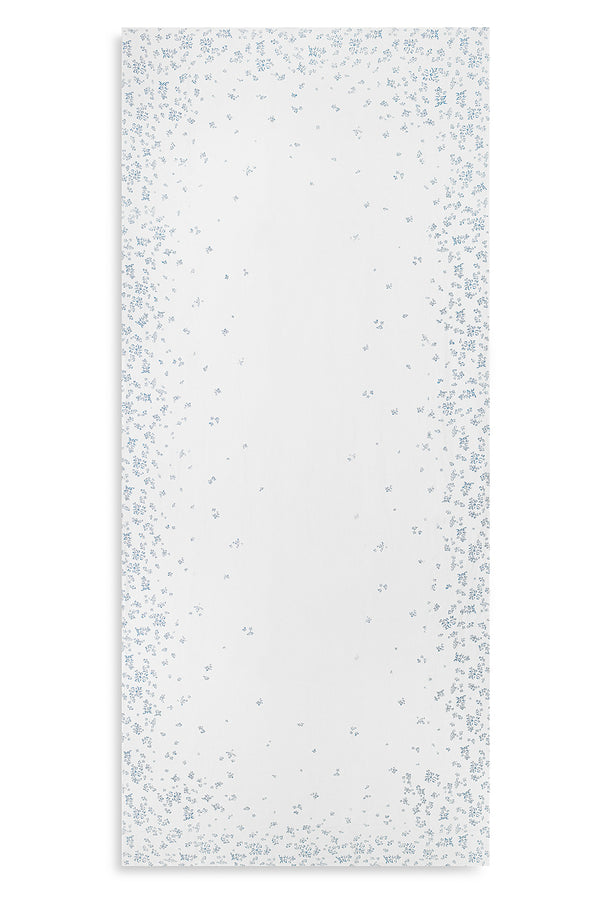summerill & bishop Bernadette's Falling Flower Linen Tablecloth in Light Blue