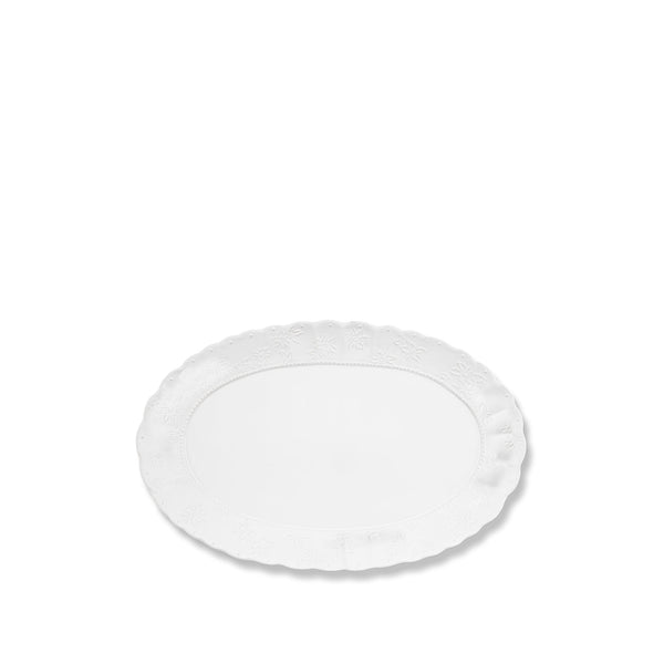 Summerill & Bishop Bernadette's Falling Flower White Oval Platter 46cm