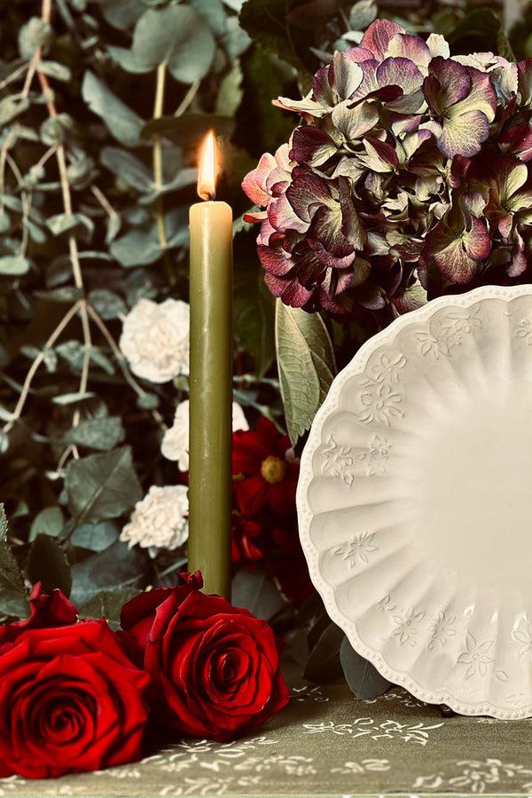 Summerill & Bishop Bernadette's Falling Flower White Soup Bowl 22cm