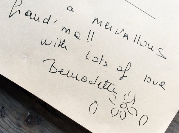 Summerill & Bishop Bernadette's Hand Stamped Falling Flower Linen Tablecloth In Avocado Green