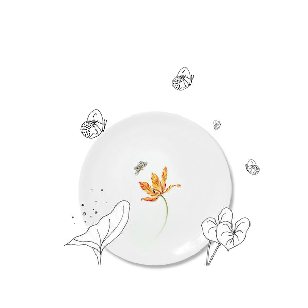 Summerill & Bishop Bloom Tulipae Variae Dinner Plate 25cm