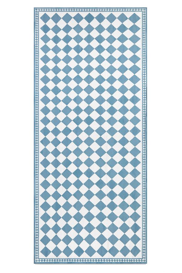 summerill & bishop 'Blue Check' Summerill & Bishop x Claridge's Linen Tablecloth