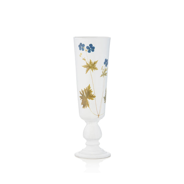 summerill & bishop Blue Geranium Flowers Vase by Astier de Villatte 36cm