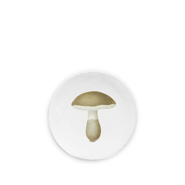 summerill & bishop Bolet Azur Mushroom Dessert/Side Plate by Astier de Villatte 19cm