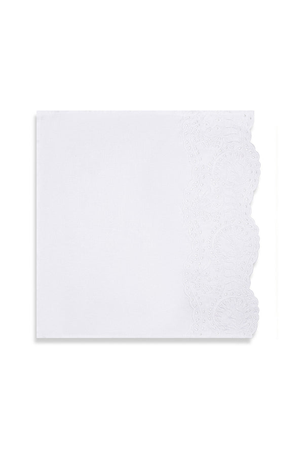 Summerill & Bishop 'Broderie Anglaise' Linen Napkin 50 X 50cm
