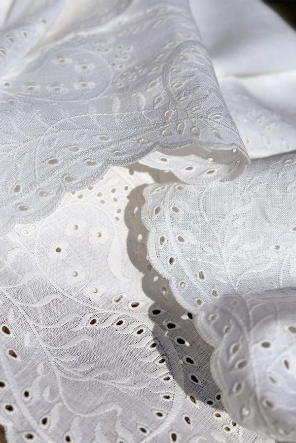 Summerill & Bishop 'Broderie Anglaise' Linen Napkin 50 X 50cm